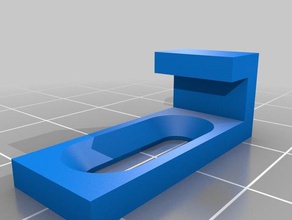 espelho de parede clip - personalizável casa banho placa montagem clipe 3d print model - Mito3D