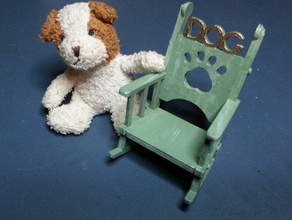 perro de la silla el modelo los muebles presidente mecedora 3d print model - Mito3D