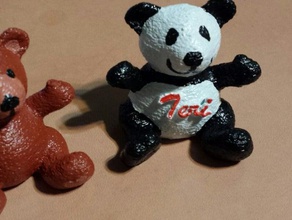 teri fuzzy urso animais 3d print model - Mito3D