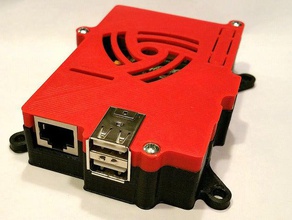 raspberry pi model b dava 75mm vesa mount 3d yazıcı aksesuarları durumda esas alındığı 3d print model - Mito3D