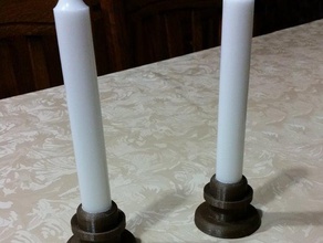 simple candle holder household 3d print model - Mito3D