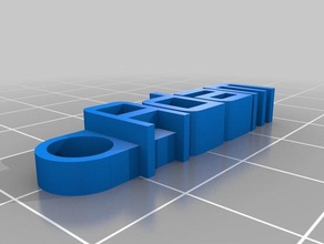 adam llavero organización personalizado 3d print model - Mito3D