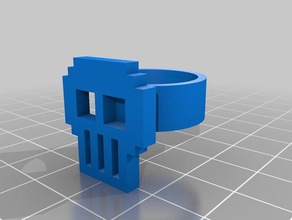 TOTENKOPF ring Ringe kundengebundene 3d print model - Mito3D