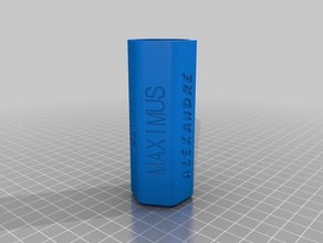 my customized labyrinth gift box lid text puzzles 3d print model - Mito3D