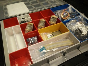 allit europlus flex insert tool holders & boxes bin box case container customizer divider modular 3d print model - Mito3D