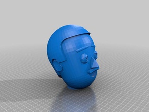 felipe revised head interactive art customized 3d print model - Mito3D