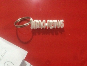 merrychristmas de porte-clés 2015 petit ami les fêtes noël la famille cadeau petite amie jevelery un trousseau clés nouvelle année 3d print model - Mito3D
