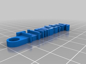 meine individuelle Nachricht Schlüsselanhänger timothy - Organisation kundengebundene 3d print model - Mito3D