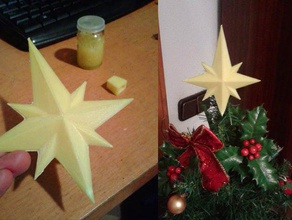 remixed star christmas tree decor decoration remix 3d print model - Mito3D