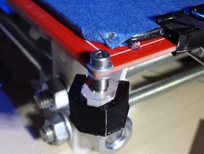prusa i3 corner clamp heatbed base 3d printer accessories 3d print model - Mito3D