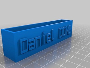 daniel cúpula do titular cartão office personalizado 3d print model - Mito3D
