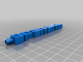 il mio personalizzato retrò font di word penna gma art su misura 3d print model - Mito3D