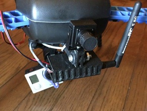 fpv camera transmitter mount 3d robotics iris r c vehicles 3dr 3drobotics fatshark immersionrc 3d print model - Mito3D