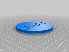 john's drink coaster 3d printing customized 3d print model - Mito3D