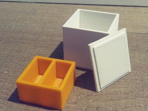 scatola di gioielli intarsio accessori box casella 3d print model - Mito3D