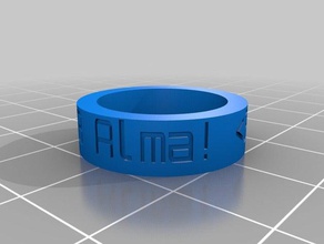 &lt 3 alma los anillos personalizado 3d print model - Mito3D