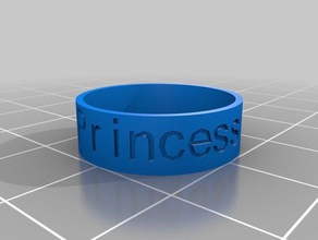 il mio personalizzato anello principessa gemma anelli su misura 3d print model - Mito3D