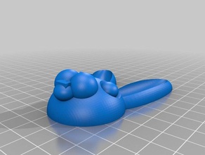 bunny cara de galleta comida & bebida cookie la frostration frostrusion imprimibles masa galletas impresión 3d print model - Mito3D