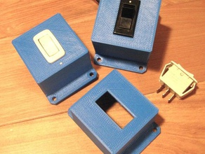 switch box - 5 x cm bo tier interrupteur electronics 3d print model - Mito3D