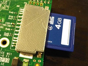 raspberry pi b sd card repair electronics sdcard sketchup 3d print model - Mito3D