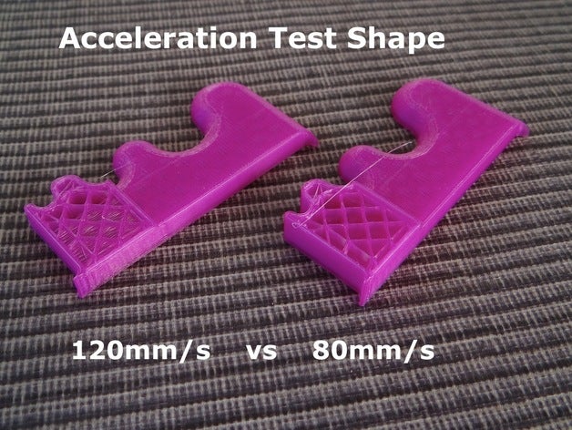 acceleration test shape print aid 3d printing tests calibration replicator 2 3D print model - Mito3D