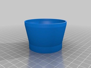 my customized parameterized flanged lens hood camera 3d print model - Mito3D