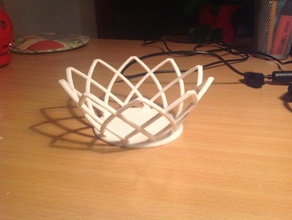 pequeno cesto arte da matemática cesta jóias doces 3d print model - Mito3D