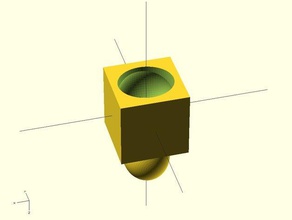 o elipsóide de intertravamento dos blocos mecânico brinquedos bloco com bloqueio 3d print model - Mito3D