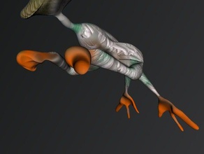 antica anatra animali acquatici stranezza 3d print model - Mito3D