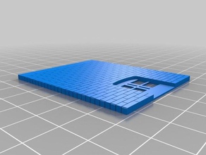 3x4 n a scala di edificio parete senza finestre edifici e strutture su misura 3d print model - Mito3D