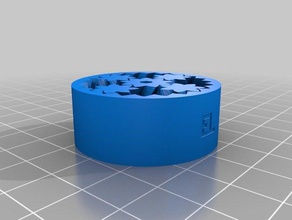 my customized gear bearing 6 point 5 parts 3d print model - Mito3D