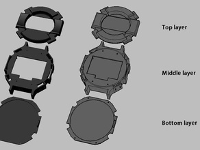 arduino smart watch - Elektronik Uhr bluetooth die smartwatch 3d print model - Mito3D