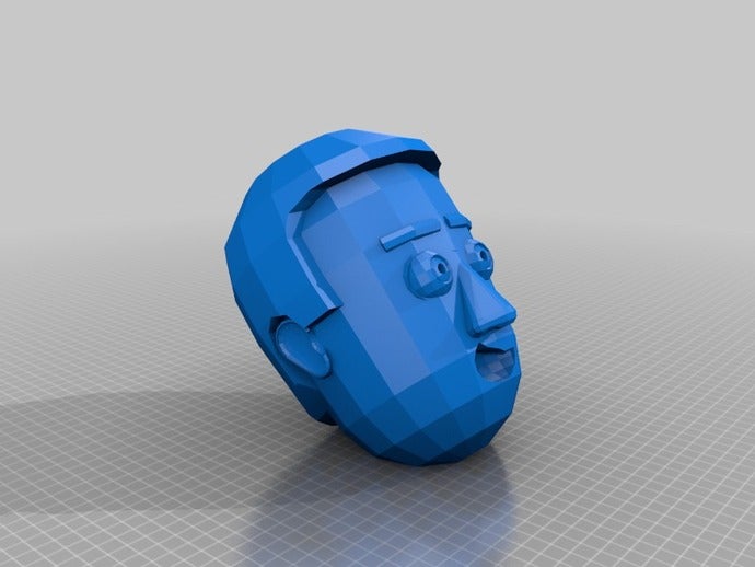 mr guarnições de cabeça interativo a arte personalizado 3D print model - Mito3D
