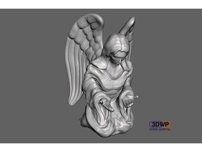melek Heykeli heykel 3d tarama düşünüyor heykeller 123d meshmixer yineleme 3d print model - Mito3D
