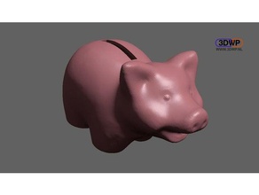 piggy bank edited 3d scan containers animal makerbotdigitizer meshmixer money box pig piggybank 3d print model - Mito3D