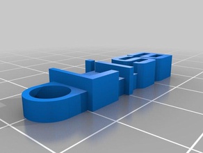 lisa keychain organization customized 3d print model - Mito3D