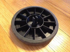 replacement wheel kenmore whispertone vacuum parts 3d print model - Mito3D