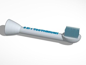 2 1 diş fırçası banyo 3d print model - Mito3D