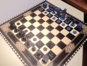 minecraft scacchi di set 3d print model - Mito3D