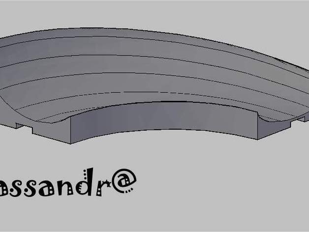de mármol carrera 02parabolic la curva 12 playsets cassandra juego canicas pista rail juguete 3D print model - Mito3D