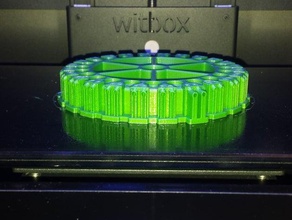 base rotore custodia l'elettronica verde alloggiamento witbox 3d print model - Mito3D