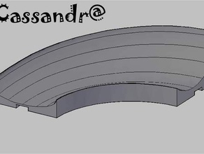 mármore corrida 03parabolic curva 22 playsets cassandra jogo executar pista de ferroviário brinquedo 3d print model - Mito3D