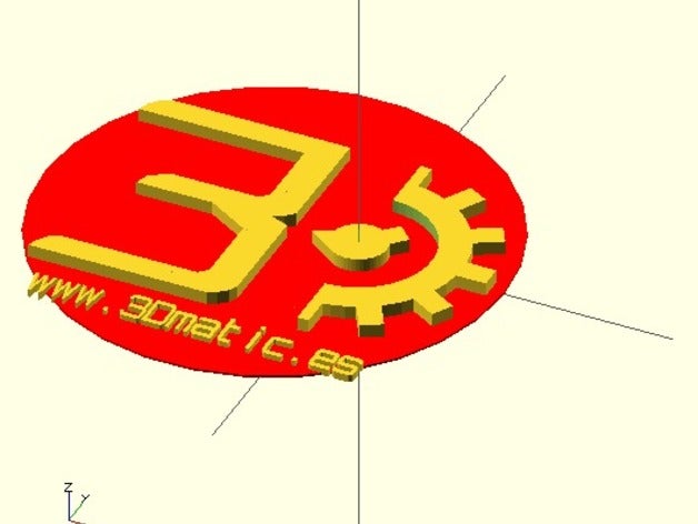 logotipo 3dmatices signos y logotipos 3dmatic 3D print model - Mito3D