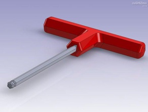 impugnatura a t 2 5 utensili mano chiave brugola t-handle 3d print model - Mito3D