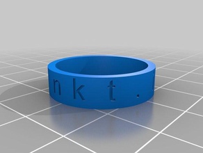 anneau de 11,25 les anneaux personnalisé 3d print model - Mito3D