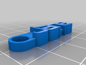 jane keychain organization customized 3d print model - Mito3D