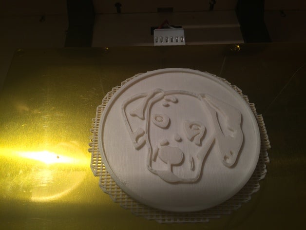 great dane coaster kitchen & dining d dog 3D print model - Mito3D