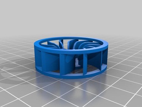 40mm radial fan other blower tool squirrel cage 3d print model - Mito3D