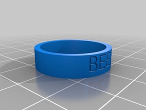 carne anel anéis personalizado 3d print model - Mito3D