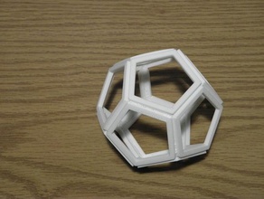o atrito soldado dodecaedro arte da matemática solda 3d print model - Mito3D